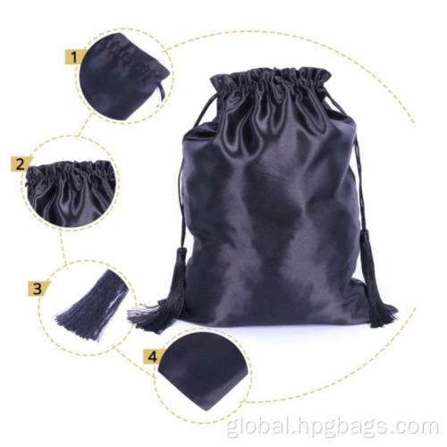 Silk Pouches Gift Bags with Tassel silk pouch Factory
